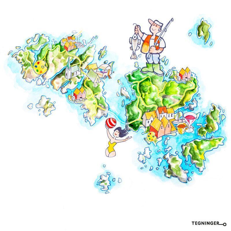 Tegning av Hvaler