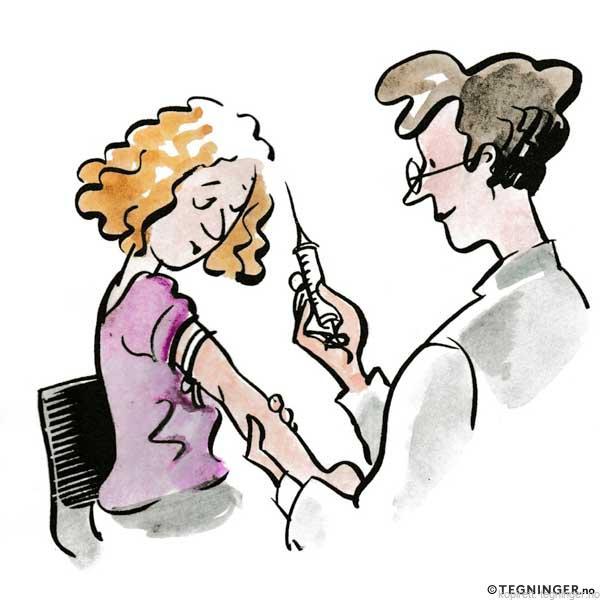 Vaksinasjon med sprøyte – HELSE