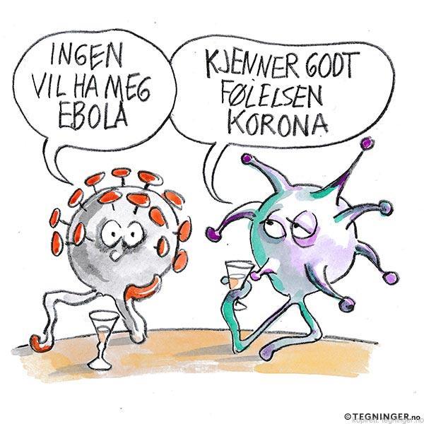 Korona og Ebola på bar
