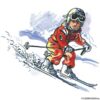 Barn på ski - Vinter