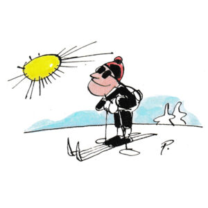 Mann på ski – VINTER