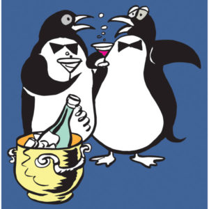 Pingviner på fest - BEGIVENHETER