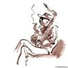 Saksofonist som røyker – KLASSIKER