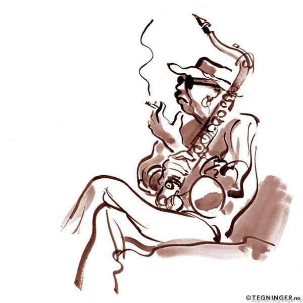 Saksofonist som røyker – KLASSIKER